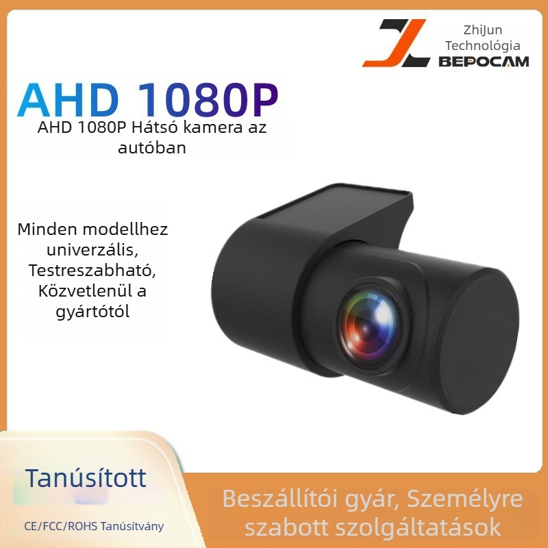 BEPOCAM ZJ01 autós dash kamera, 1080P, 140° látószög, 5V/2A áramellátás, ABS ház, kijelző nélküli