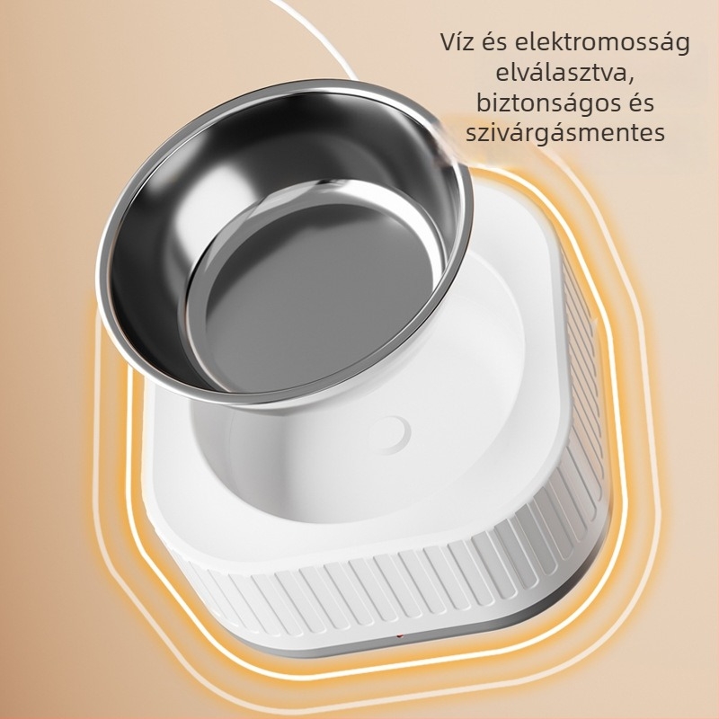 Háziállatok számára víz- és etetőkészlet: állandó hőmérsékletű víz adagoló, macska tál és melegítő, automata etetés, műanyagból