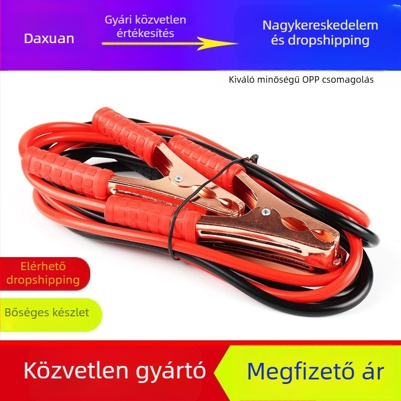 Hop-Hyun sadfight 500A autóindító kábel réz vezetőkkel, vészindítás, testreszabható