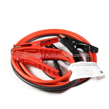 Js-02 Autómentő booster kábel akkumulátor-kapcsokkal, kód 023, általános modellek, alkalmazási terület: autó vészhelyzeti energiaellátása