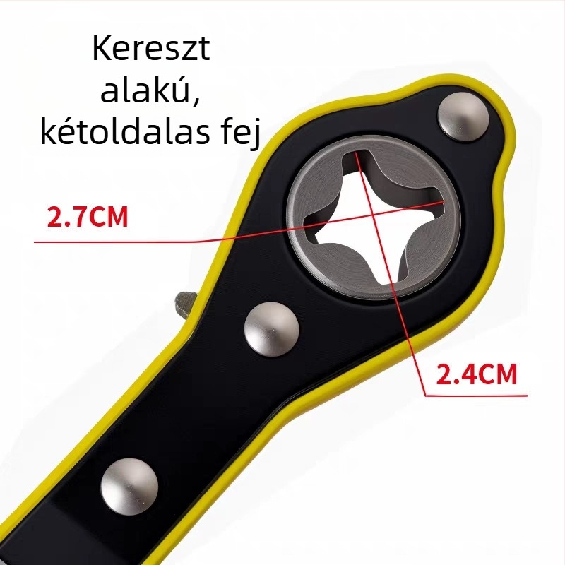 Fáradtságot kímélő kulcs autóemelőhöz, univerzális kézi racsnis kar a pótkerék cseréjéhez