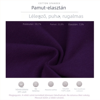 Balett gyakorló ruha lányoknak: hosszú ujjú pamut bodi logóval, mintázat: egyszínű, 95% pamut, gyerekeknek