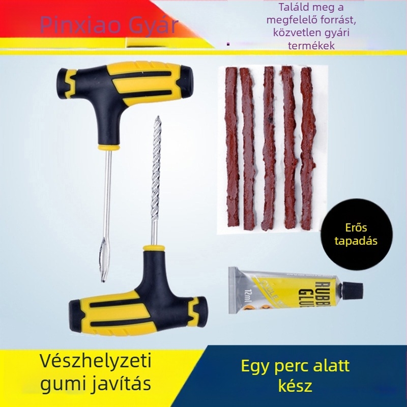 Gumiabroncs javító készlet ragasztóval — Town Head márka, ragasztó anyag, testreszabható feldolgozás, magáncímke lehetőség