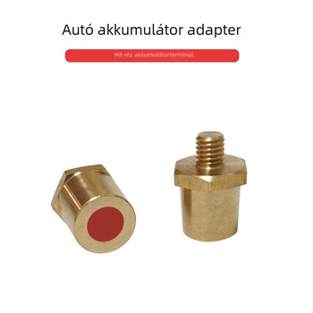 HTM8 autóakkumulátor sárgaréz csatlakozó adapter külső menet