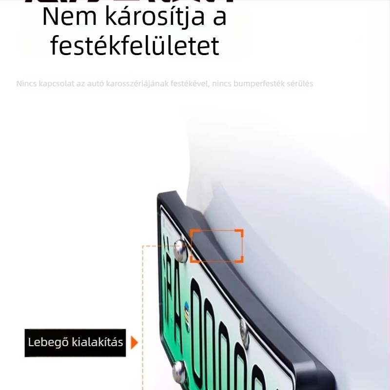 Lógó rendszámkeret Tesla Model Y/3-hoz – ABS, specifikus modellhez illeszkedő tartókészlet