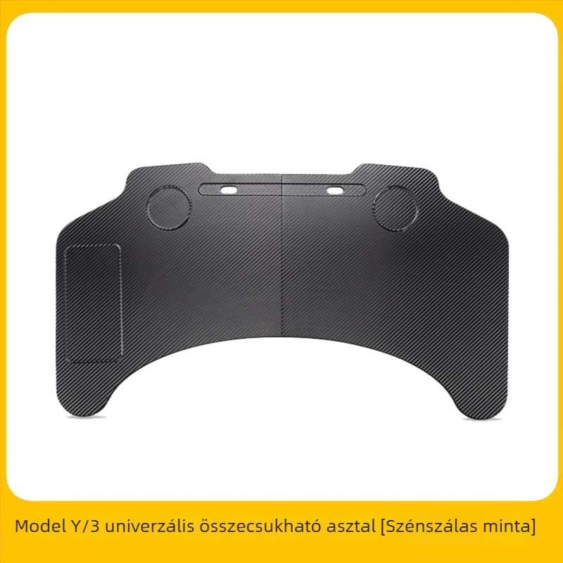 Tesla Model Y/3 autóhoz használható összecsukható műanyag étkező tálca vezető és utas részére