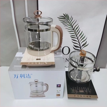 Vanlida Health Pot: Többfunkciós elektromos teáskanna főzetekhez, 1.8 L, üvegtest, 220V, 500–1000W, érintéses vezérlés, tojásfőzés