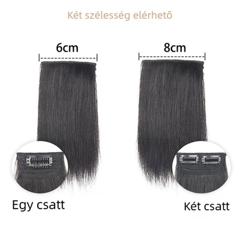 Valódi hajból készült hajdarab nőknek, egyenes, mechanikus feldolgozás, nem festhető és nem dauerolható