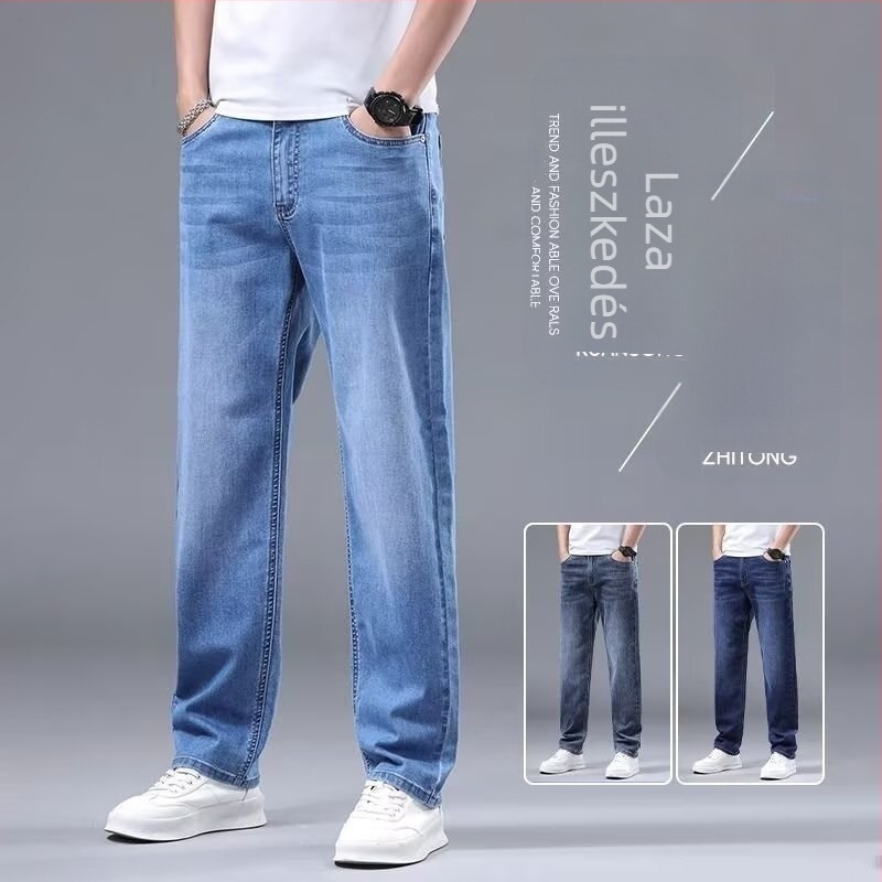 Denim farmernadrág egyenes szárú – középmagas derék, közepes elasztikusság, utcai stílus, őszi–téli 2025