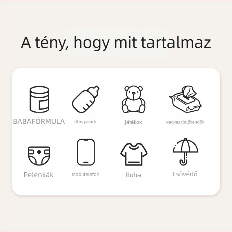 Anyuka-baba crossbody táska – könnyű, multifunkcionális, Oxford anyagból, bélés Oxford, friss és édes stílus, 2025 tavasz, otthoni tárolásra