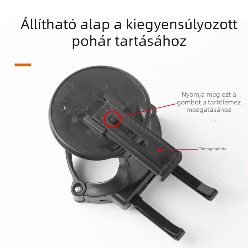 Bymaocar ABS Autó pohártartó BY-1287 – Légkivezető nyílásához illeszkedik, Hamutartó rögzítő keret, Univerzális többfunkciós