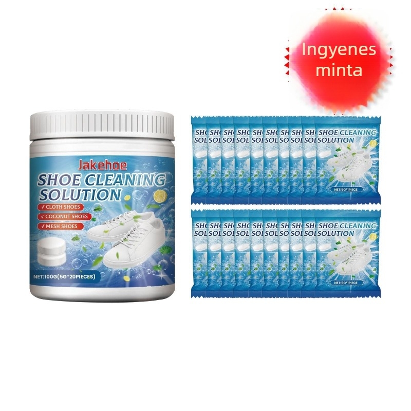 Jakehoe Fehér sportcipő tisztító tabletták kanvas- és sportcipők számára, 56 db dobozban, Termékkód JHC01-A017-100-BU3, OEM