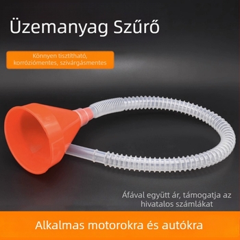 Mojiosaurus – univerzális benzin- és motorolajtölcsér, töltőeszköz