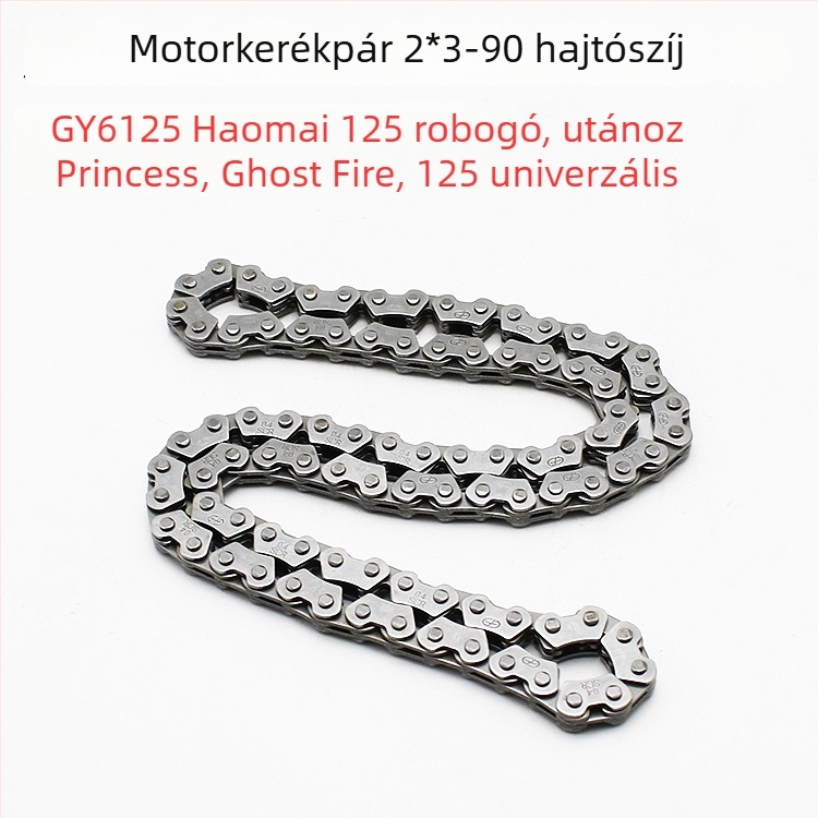 Motorkerékpár és robogó időzítő lánc, 2×3×90 szakasz, Mojiosaurus, gy6-125-tel kompatibilis