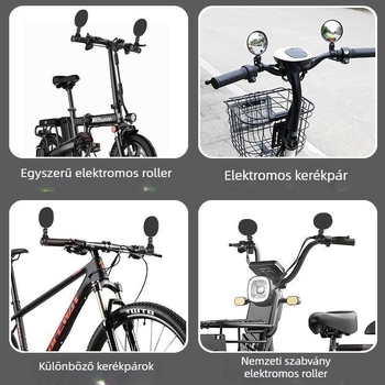 2 db 360°-os forgó visszapillantó tükör elektromos járművekhez, közlekedéshez