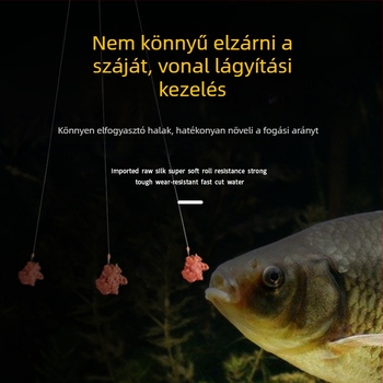 Nylonból készült fő zsinór, nagy szakítószilárdság, 200 darab, Pure Silk