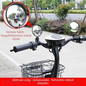 2 darabos 360°-os forgó visszapillantó tükrök elektromos járművekhez és kerékpárokhoz