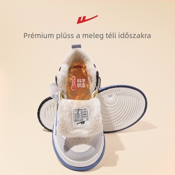 Reebok Fiú Gyerekeknek – Magas Szárú Cipő Melegített Belsővel – Felsőrész Műbőr, Gumízt Talp, Elöl Fűző, Minden Évszak, 4–16 évesek