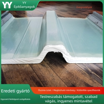 Átlátszó FRP tetőpanel gyárépületekhez és üvegházak felújításához, testreszabható gyártás