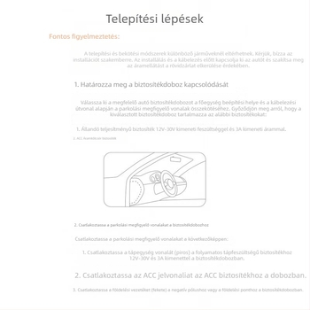 UP03 70mai dash kamera lépcsőzetes feszültségcsökkentő kábel – kompatibilis M500 és A810 parkoló megfigyeléshez