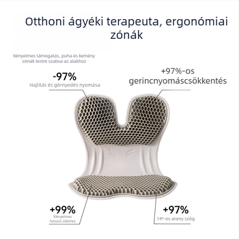 Ergonómikus üléspárna memóriahab és gél töltettel, deréktámasz irodai székhez
