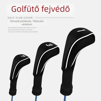 Golf fejvédő sapkák készlet, textil anyag, három darab, logó nyomtatás, testreszabható