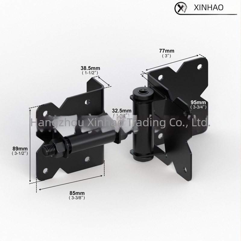Rozsdamentes acél kert- és kerítéscsukló — modell JL2063, 304SS, elektrosztatikus bevonatú felület, SKYSEN