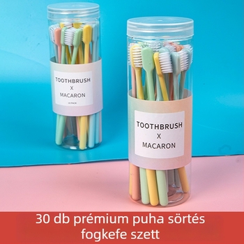 Kézi fogkefe, puha sörtéjű, vödrös csomagolásban, 20 db, felnőtteknek