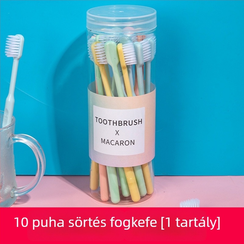 Kézi fogkefe, puha sörtéjű, vödrös csomagolásban, 20 db, felnőtteknek