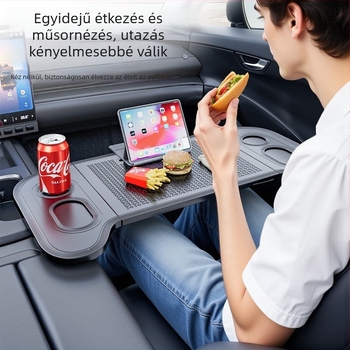 Universális autó-kormánykerék asztalka, összecsukható, többfunkciós, snap-in rögzítés, márka Sui Tu