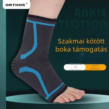 Orthos nejlon-poliészter-elasztán bokavédő zokni kötött támogatással, futáshoz, kosárlabdához, tánchoz és kerékpározáshoz
