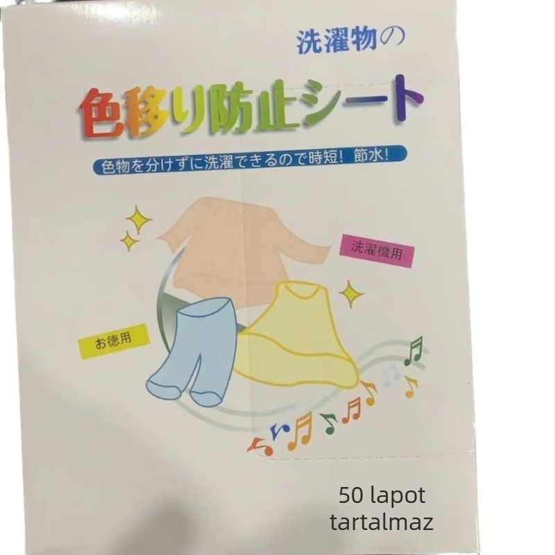 Színfogó mosólapok – nemszövött textil, védelem a színek kifakulása ellen, Csomagolás: doboz, Mennyiség a dobozban: 50, Márka: Egyéb