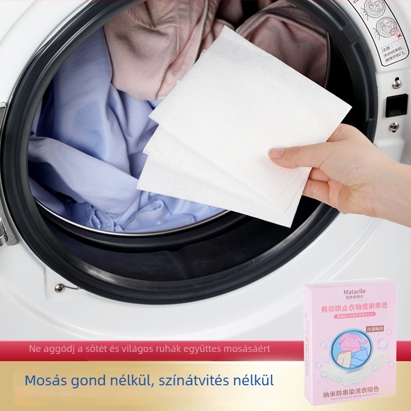 Színfogó lapok mosáshoz a színek átvitelének megakadályozására, 25 darabos doboz (Márka: Egyéb)