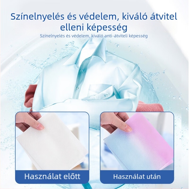 Juqi Színvédő mosólapok – Színeződés elleni védelem, Festékek felszívódása, Ruhákhoz