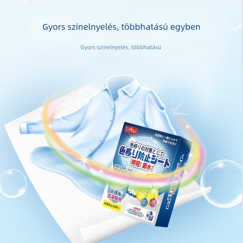 Juqi Színvédő mosólapok – Színeződés elleni védelem, Festékek felszívódása, Ruhákhoz