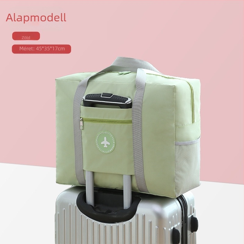 Utazótáska négyszögletes kézi hordozóval, vászon anyagú, vízálló, modern minimalist stílus