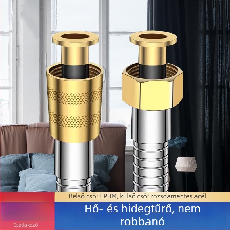 Zuhanycső - Magas áramlású, rozsdamentes acél, kézi szerelés (Névleges nyomás 1.6 MPa)