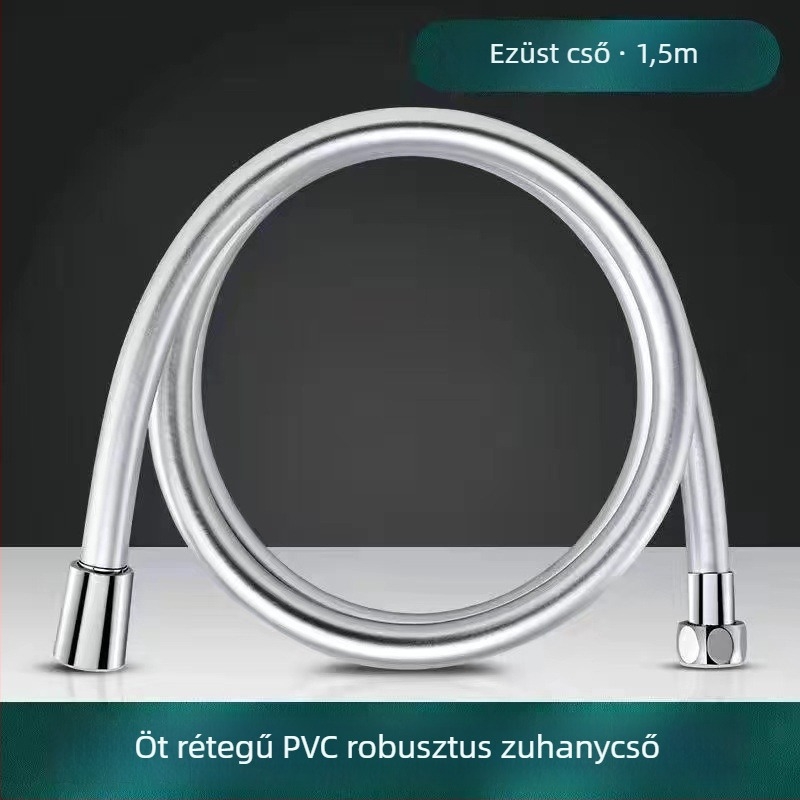 Huixin HX-8171 PVC zuhanycső, rugalmas, magas hőmérsékletnek ellenálló, anti-burst, kézi szerelés