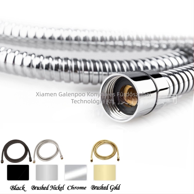 Rozsdamentes acél zuhany tömlő, spirál csatlakozás, modell 41003, névleges nyomás 20 kgf, CUPC- tanúsítvány