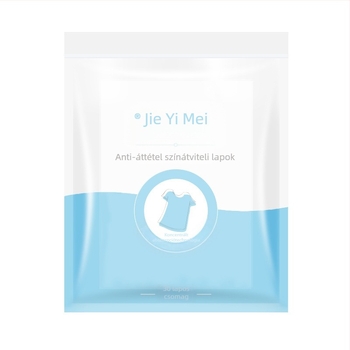 Színátvivés elleni szín-abszorpciós mosólapok mosáshoz, színvédelem vegyes mosáshoz, fehérítés nélkül