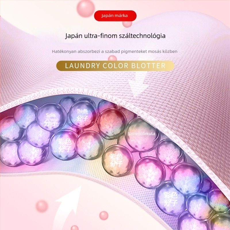 Wordlife Színek felszívó mosólapok ruhákhoz, 60 darab/csomag, 48 csomag a dobozban