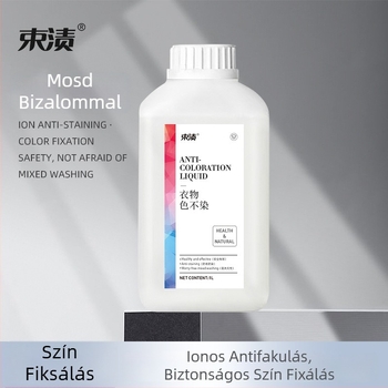 Textilfesték-fixáló ruhákhoz - Színátvitel-megelőző folyadék, mosáshoz háztartási felhasználásra