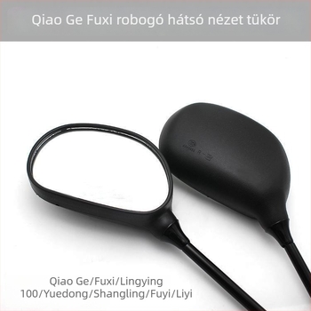 Robogó visszapillantó tükör, Mojielong Qiaoge 100, kompatibil Qioge Li Ying Ling Ying, műanyag ház, szerelés jobb- és balmenettel