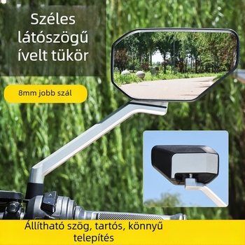 Hátsó tükröző tükör elektromos motorkerékpárokhoz, ABS műanyag + üveg, Mogelon