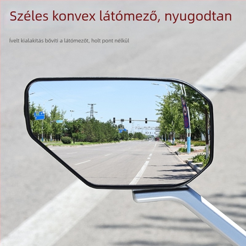 Hátsó tükröző tükör elektromos motorkerékpárokhoz, ABS műanyag + üveg, Mogelon