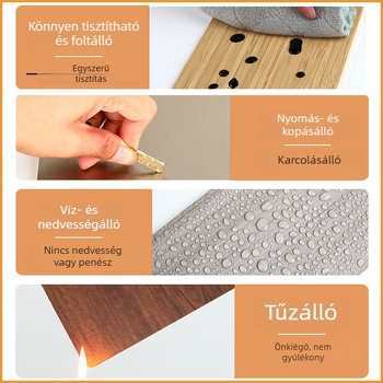 PVC-ból készült szén-kristály panel, 8 mm vastagságú, sík falpanel lakás, hotel és iroda dekorációhoz