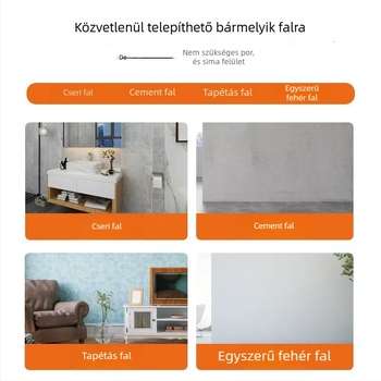 PVC falpanel márványhatású, magas fényű, nedvességálló, tűzálló, TV háttérpanel