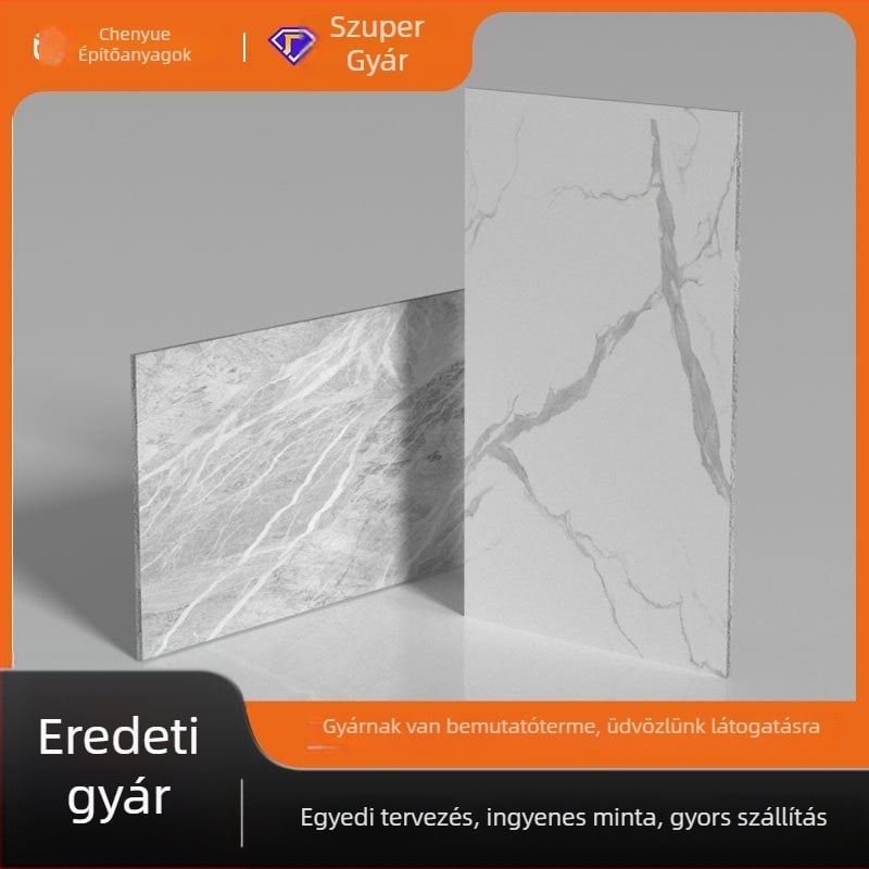 PVC falpanel márványhatású, magas fényű, nedvességálló, tűzálló, TV háttérpanel