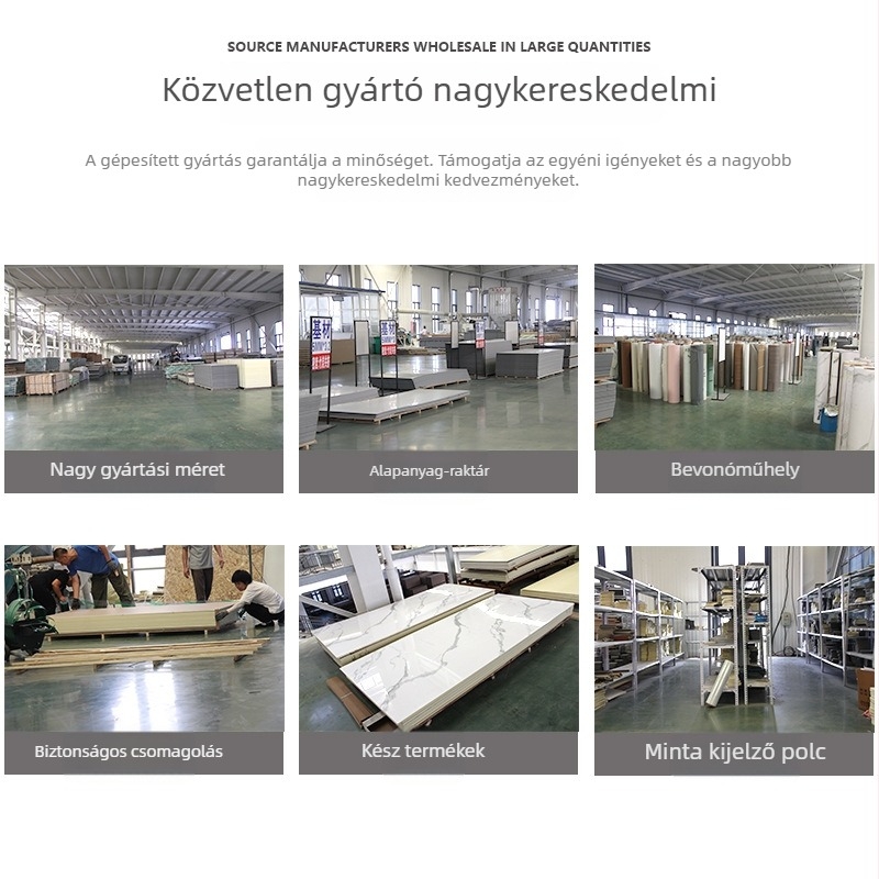 UV falpanel magasfényű aranyozott felülettel, 3D nyomtatott textúrával és márványmintás imitációval; anyag PVC, modell: UV panel, forma: minta