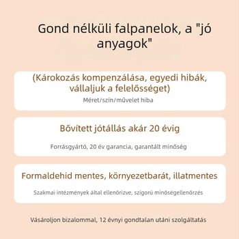 PVC falpanel 003, sík, modern minimál stílus; hővezető képesség 0,3 W/mK; környezeti védelmi osztály E0